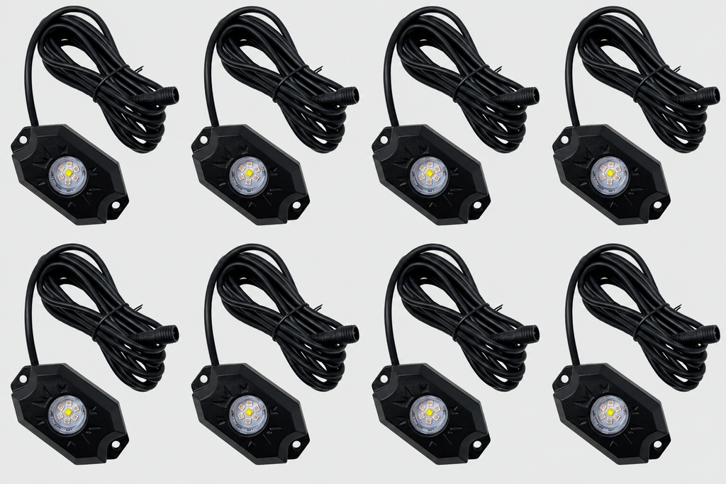 Lumi RL8RGBW RGBW 8-Pod Rock Light Kit