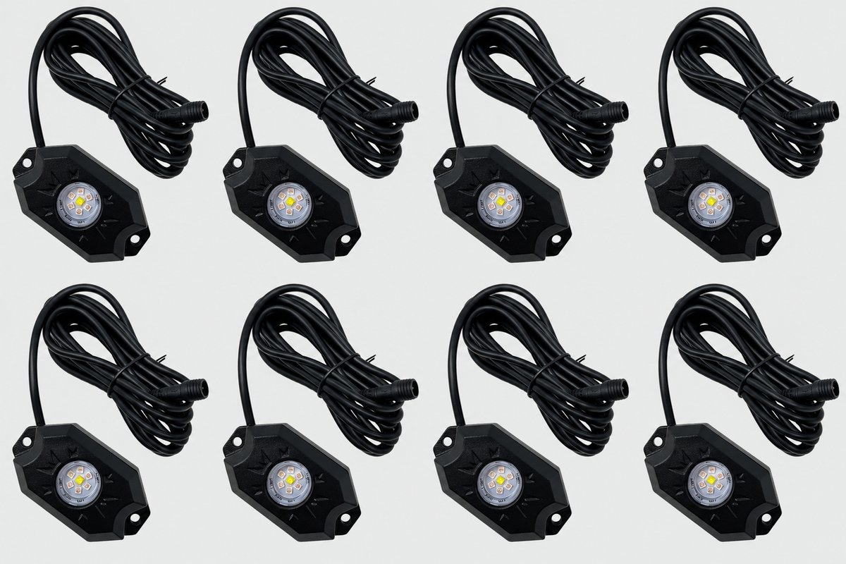 Lumi RL8RGBW RGBW 8-Pod Rock Light Kit