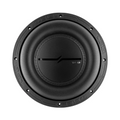 DS18 ZXI10.4D 10 inch high excursion subwoofer front view showing black polypropylene cone, DS18 logo dust cap, and rubber surround with DS18 embossed basket