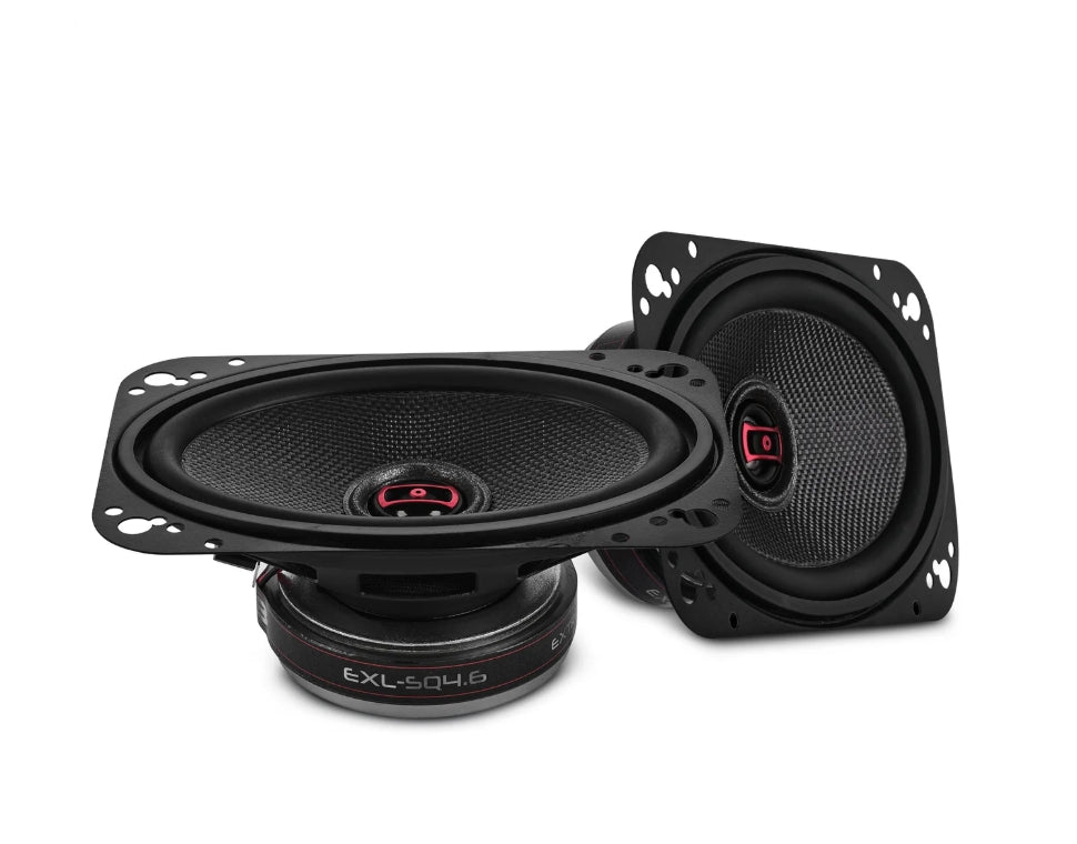 DS18 EXL-SQ4.6 4x6 2-Way Coaxial Speaker | 60W RMS