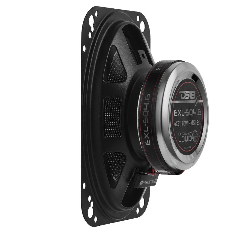 DS18 EXL-SQ4.6 4x6 2-Way Coaxial Speaker | 60W RMS