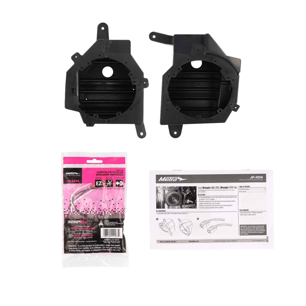 Metra JP-1014 Jeep Wrangler Dash Speaker Pods 6-6.75"