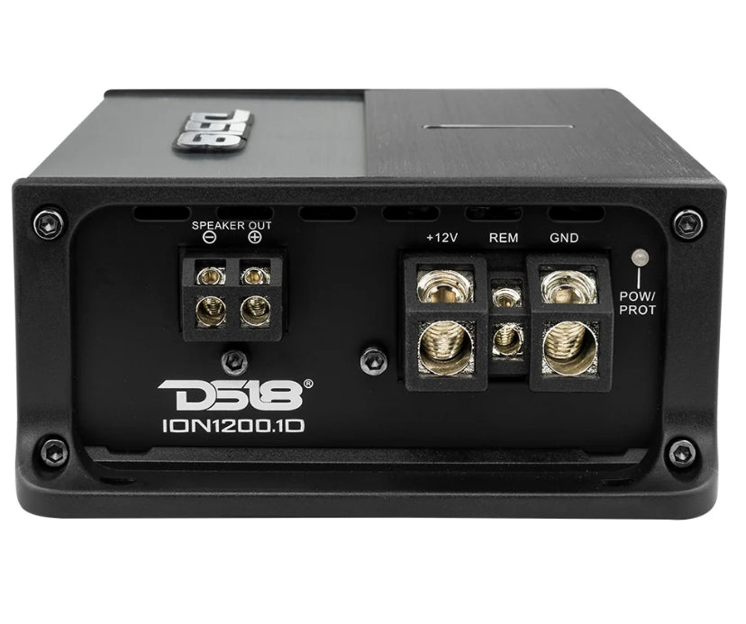 DS18 |  ION1200.1D Compact Full Range 1 Channel Amplifier 1200 Watts RMS @ 1-Ohm