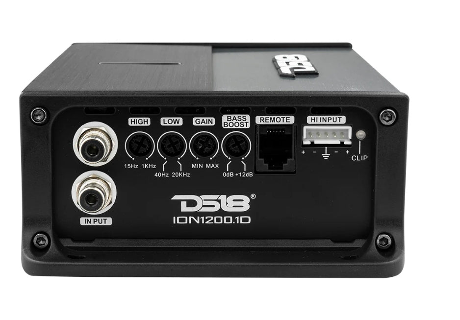 DS18 |  ION1200.1D Compact Full Range 1 Channel Amplifier 1200 Watts RMS @ 1-Ohm