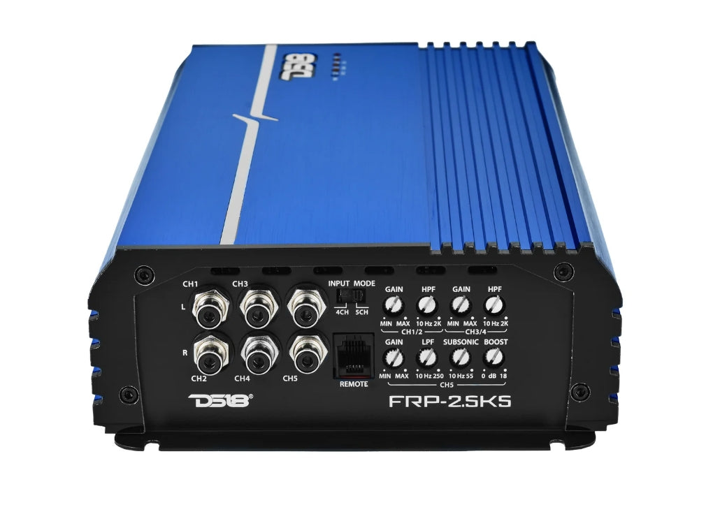 DS18 FRP-2.5K5/BL 5-Channel Class D Amplifier 2800W