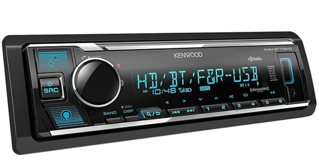 Kenwood KMM-BT732HD Digital Media Receiver with HD Radio & Bluetooth