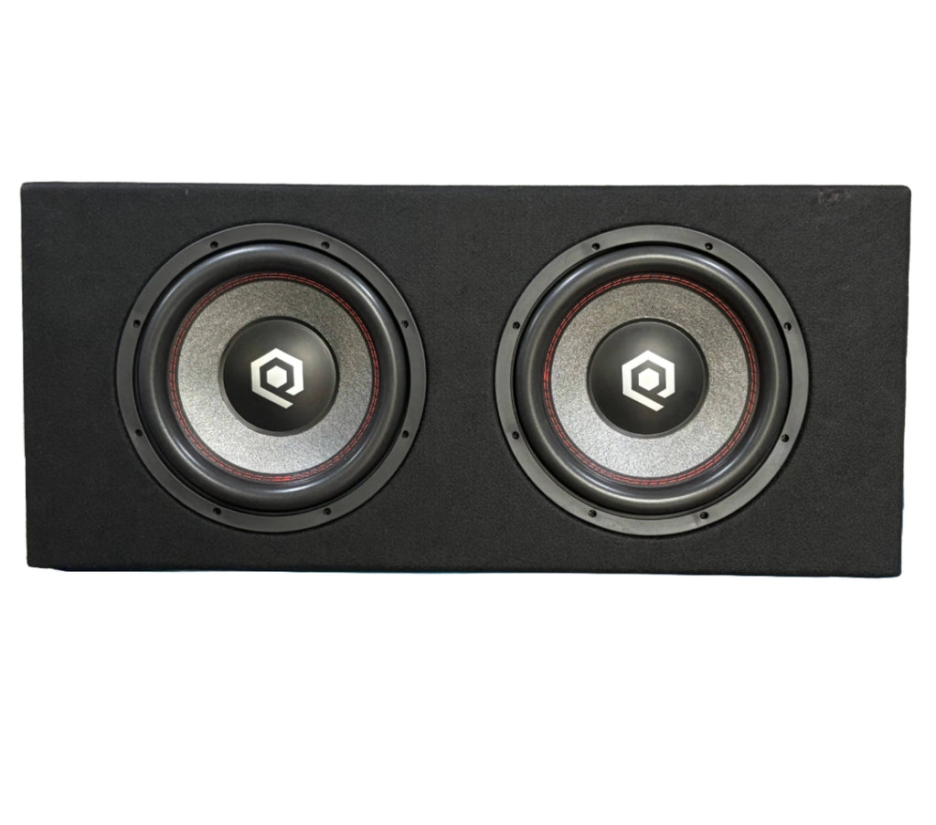 SoundQubed HDB2-212LE-D4 Dual 12" Loaded Ported Subwoofer Enclosure 900W RMS