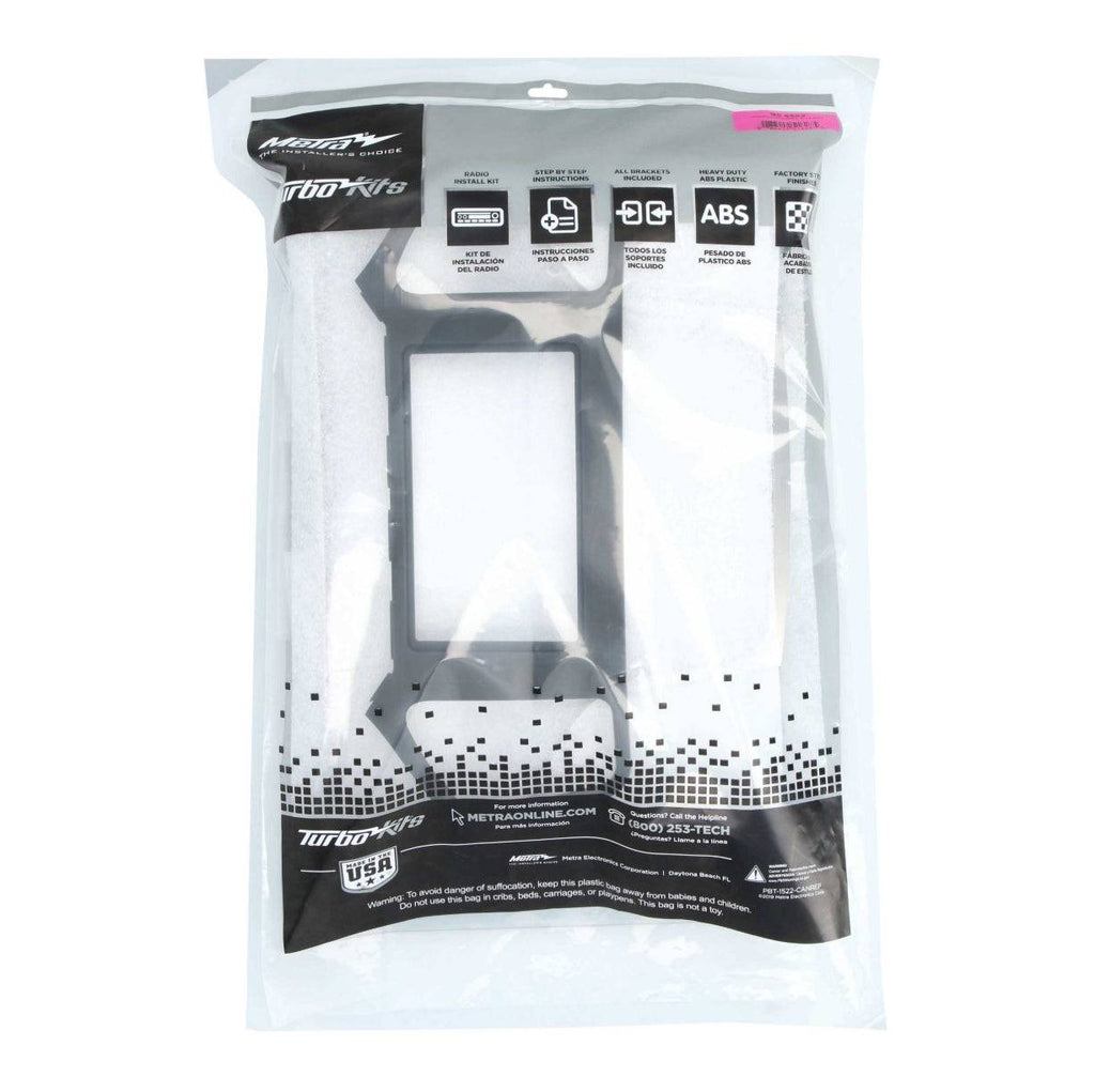 Metra 95-6562 Jeep Grand Cherokee double DIN dash kit retail packaging in Metra Turbo-Kits bag with model number label