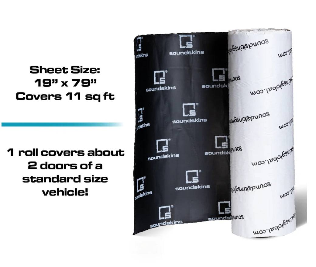 SoundSkins Pro SSPRO-1 sound deadening roll 19 x 79 inches covering 11 square feet for two standard car doors