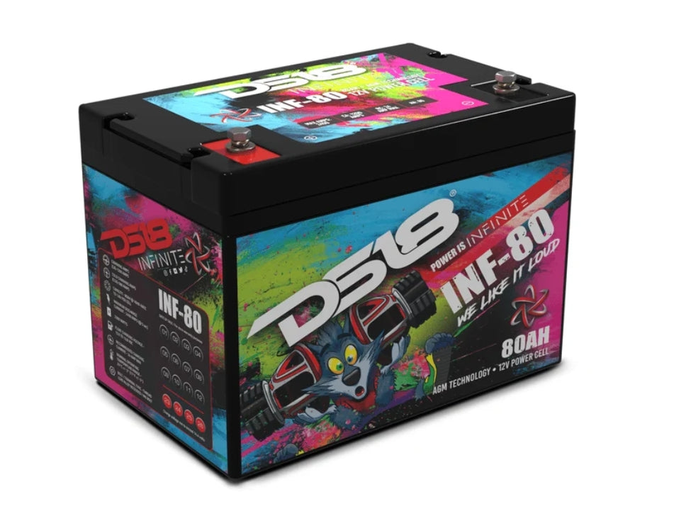 DS18 INF-80 12V 80Ah AGM Car Audio Power Cell