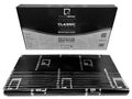 Black SoundSkins Classic Black Sheets sound deadening kit with double layer rubber butyl and diamond embossed foil, 38.75 sq ft