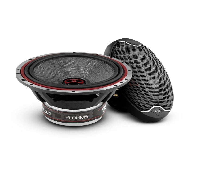 DS18 EXL-SQ6.5 6.5" 2-Way Coaxial Speaker | 120W RMS | Fiberglass Cone | 3 Ohm