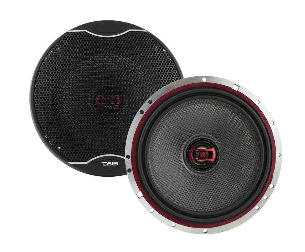 DS18 EXL-SQ6.5 6.5" 2-Way Coaxial Speaker | 120W RMS | Fiberglass Cone | 3 Ohm