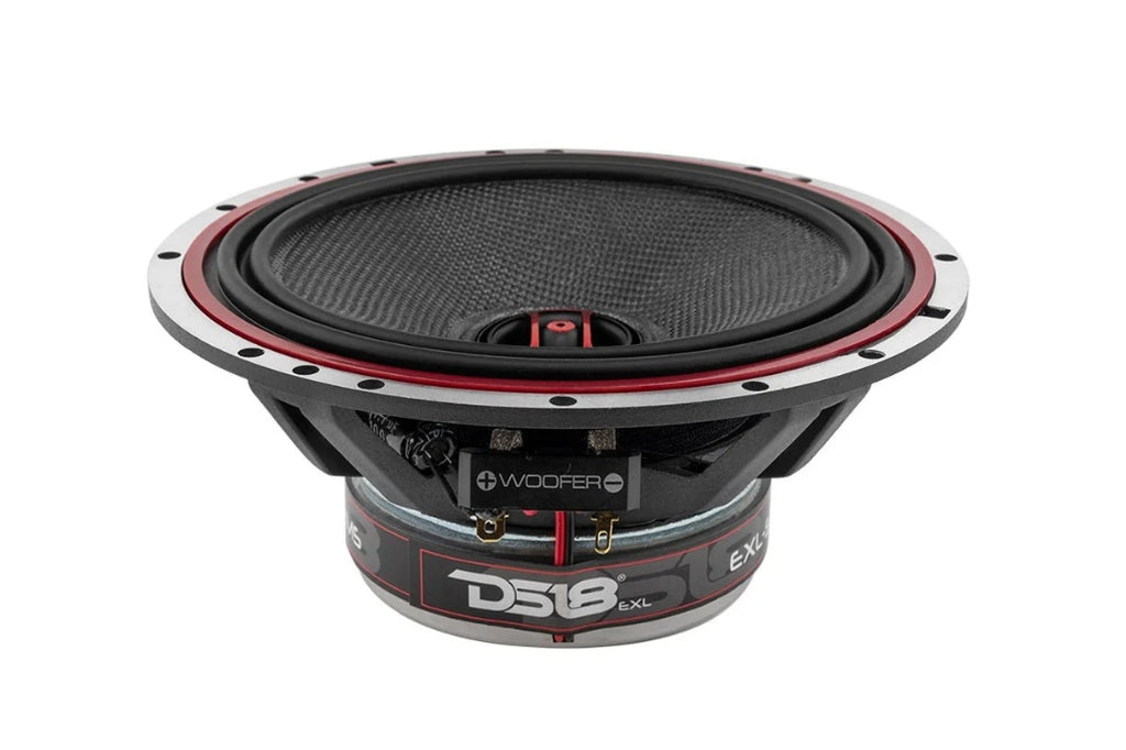 DS18 EXL-SQ6.5 6.5" 2-Way Coaxial Speaker | 120W RMS | Fiberglass Cone | 3 Ohm