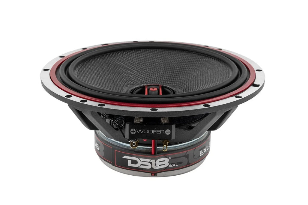 DS18 EXL-SQ6.5 6.5" 2-Way Coaxial Speaker | 120W RMS | Fiberglass Cone | 3 Ohm