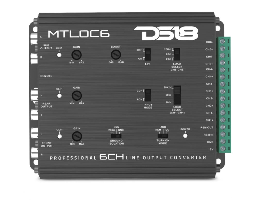 DS18 MTLOC6 6-Channel Line Output Converter | LOC