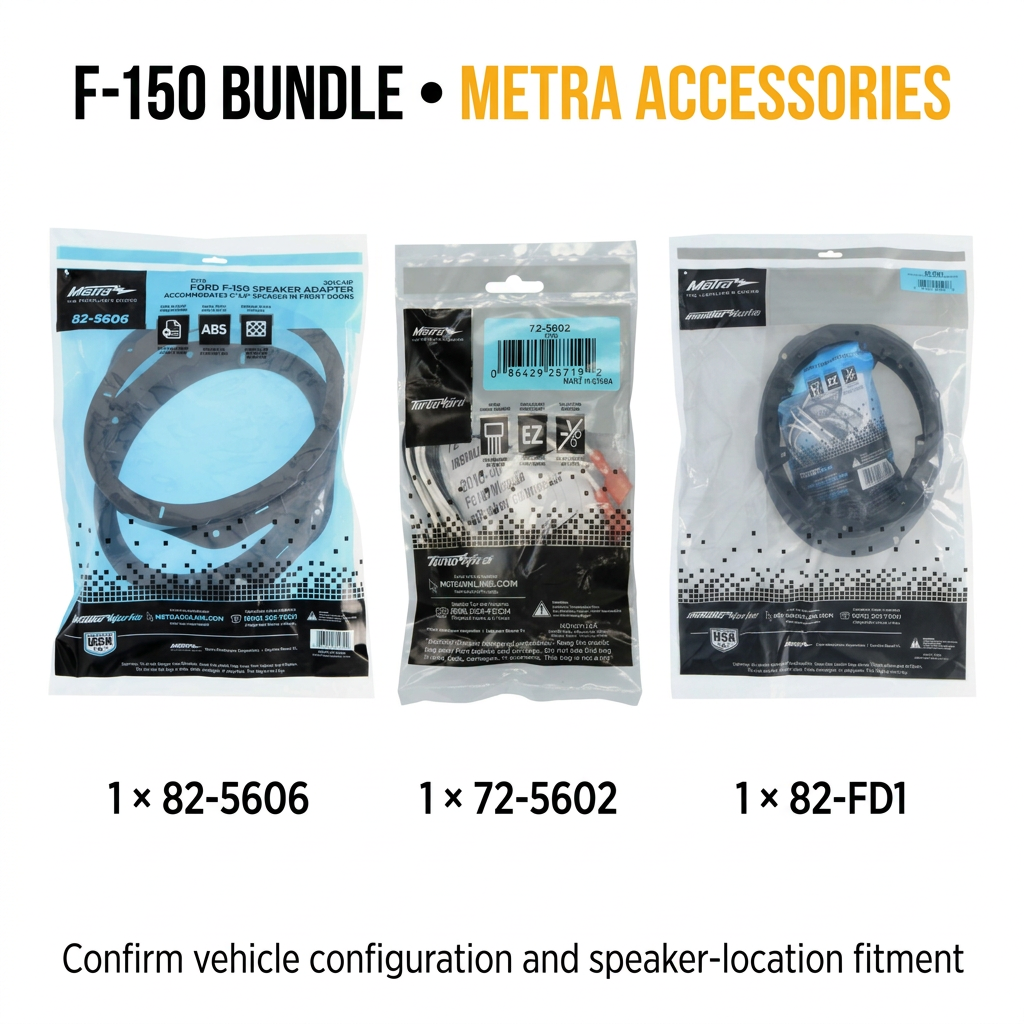 Ford F-150 DS18 EXL-SQ Speaker Upgrade Bundle
